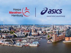 MHV ASICS Hamburg Hafen Skyline