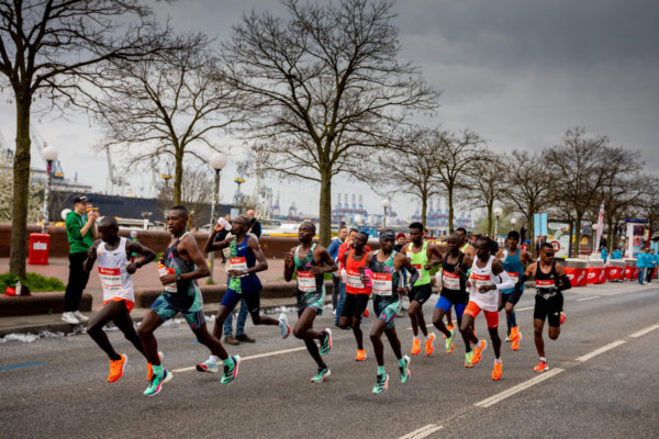 Haspa Marathon Hamburg on April 23, 2023 in Hamburg, Germany. (Photo by Philipp Szyza / HOCH ZWEI)