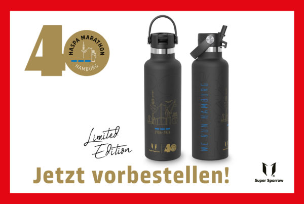 Jubiläums-Flasche Haspa Marathon Hamburg